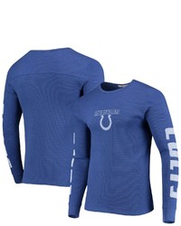 Junk Food Royal Indianapolis Colts Heavyweight Thermal Long Sleeve T Shirt