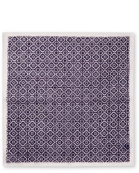 Anderson & Sheppard Printed Cotton Pocket Square