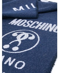 Moschino Logo Woven Scarf With Tassels