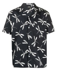 A.P.C. Dragonfly Print Short Sleeve Shirt