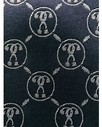 Moschino Monogram Print Silk Tie