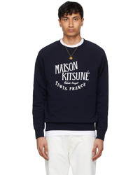 MAISON KITSUNÉ Navy Palais Royal Classic Sweatshirt