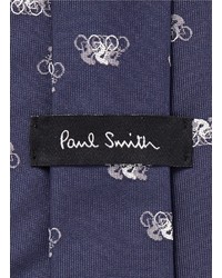 Paul Smith Cycle Embroidery Silk Tie