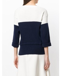 Agnona Colour Block Ribbed Sweater