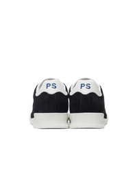 Ps By Paul Smith Navy Suede Achirus Sneakers
