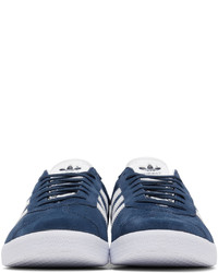 adidas Originals Navy White Gazelle Sneakers
