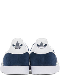 adidas Originals Navy White Gazelle Sneakers