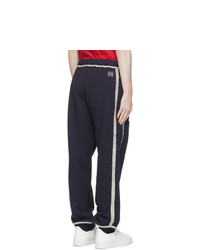 Loewe Navy And Off White Anagram Lounge Pants