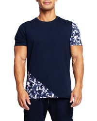 Maceoo Panel Tie Dye Blue T Shirt At Nordstrom