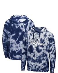 Colosseum Navy Jackson State Tigers Tie Dye Pullover Hoodie