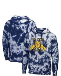 Colosseum Navy North Carolina A T Aggies Tie Dye Pullover Hoodie