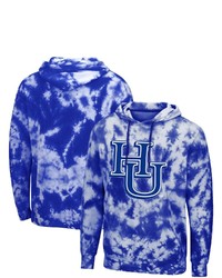 Colosseum Royal Hampton Pirates Tie Dye Pullover Hoodie At Nordstrom