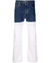 Navy and White Tie-Dye Jeans