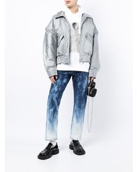 Doublet Faded Effect Straight Leg Jeans