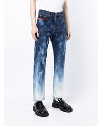 Doublet Faded Effect Straight Leg Jeans