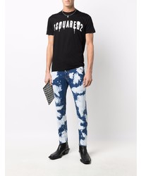 DSQUARED2 Bleached Paint Splatter Jeans