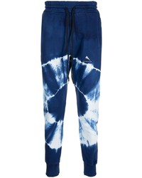 Navy and White Tie-Dye Sweatpants