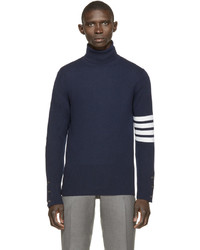 Navy and White Turtleneck