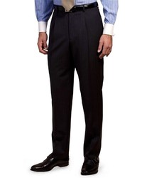 Brooks Brothers Pleat Front Suiting Essential Stripe Trousers
