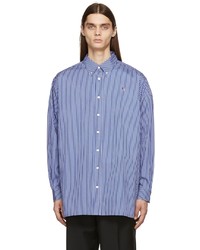 Acne Studios Blue White Striped Shirt