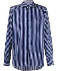 Corneliani Striped Button Front Shirt