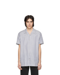 Harmony Navy And White Striped Christophe Shirt