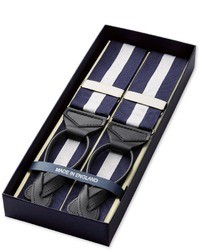 Charles Tyrwhitt Navy And White Stripe Suspenders