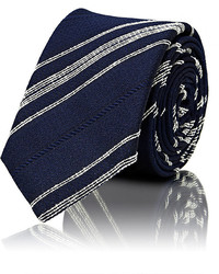Bigi Striped Silk Repp Necktie