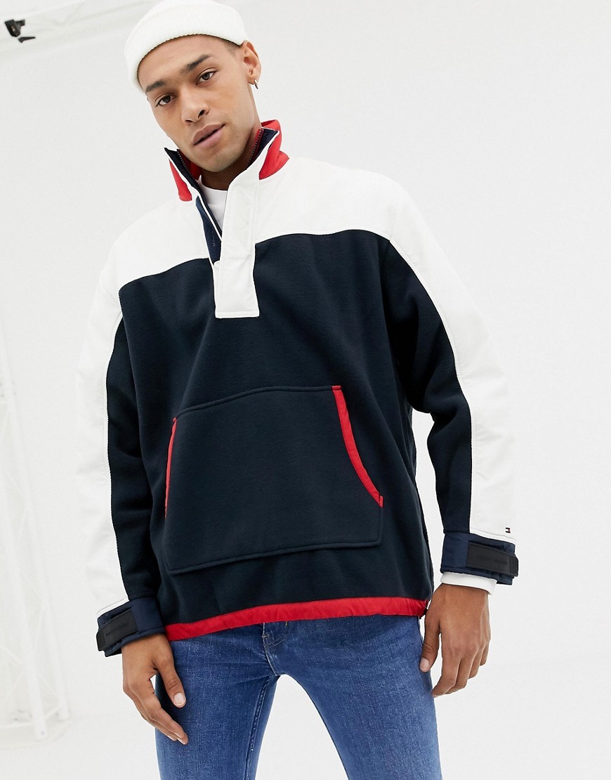 Tommy Hilfiger Limited Sailing Overhead Polar Back Logo In Navywhite, $120 Asos Lookastic