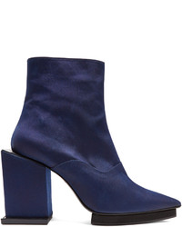 Toga Point Toe Cubed Block Heel Ankle Boots