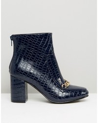 Asos Ramma Chain Ankle Boots