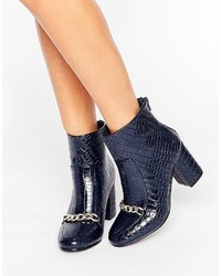 Asos Ramma Chain Ankle Boots