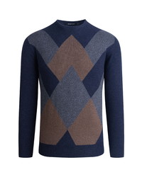 Bugatchi Argyle Crewneck Sweater