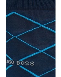BOSS Rs Design Diamond Grid Mercerized Cotton Blend Socks
