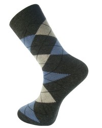 Navy Argyle Socks