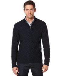Navy Argyle Sweater
