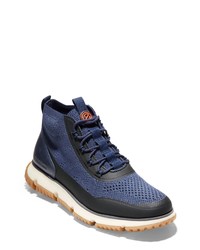 Cole Haan 4zergrand Stitchlite Water Resistant Boot In Peacoatdark Denimivory At Nordstrom