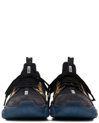 Moschino Black Navy Teddy Sneakers