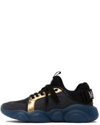 Moschino Black Navy Teddy Sneakers
