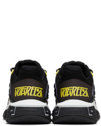 Versace Black Navy Trigreca Sneakers