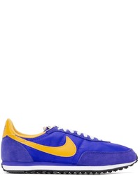 Nike Blue Yellow Waffle Trainer 2 Sneakers