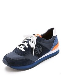 Tory Burch Colorblock Suede Trainer Sneakers