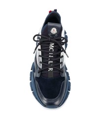 Moncler Logo Patches Lace Up Sneakers