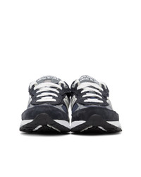 New Balance Navy And Grey Us Made 993 Sneakers