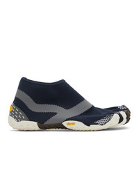 Suicoke Navy And Grey Vibram Edition Nin Lo M Fivefingers Sneakers