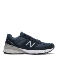 New Balance Navy Made In Us 990 V5 Sneakers