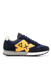 Sun 68 Panelled Low Top Sneakers