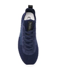 Tod's Ribbed Lace Up Sneakers
