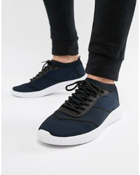 ASOS DESIGN Sock Trainers In Navy Knit With