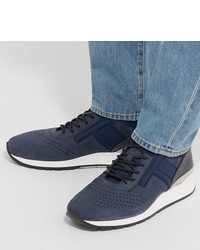 Tod's Sportivo Suede And Neoprene Sneakers